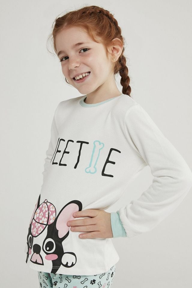 Kız Çocuk Sweetie Termal 2li Pijama Takımı
