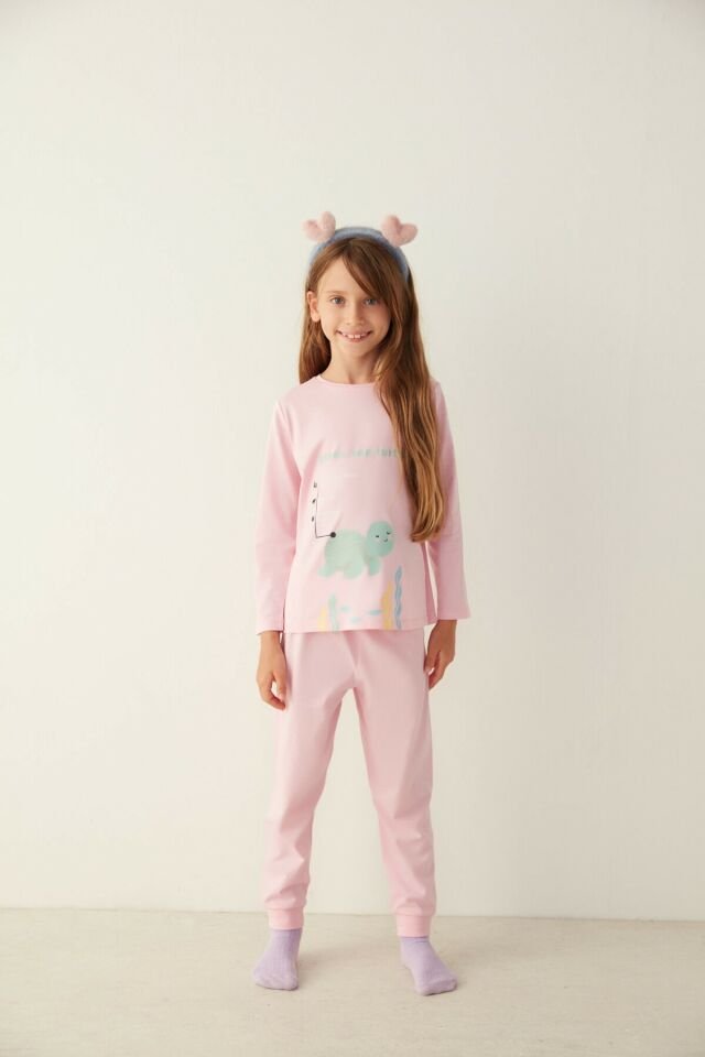 Pink G.sea Turtle Pajamas Set