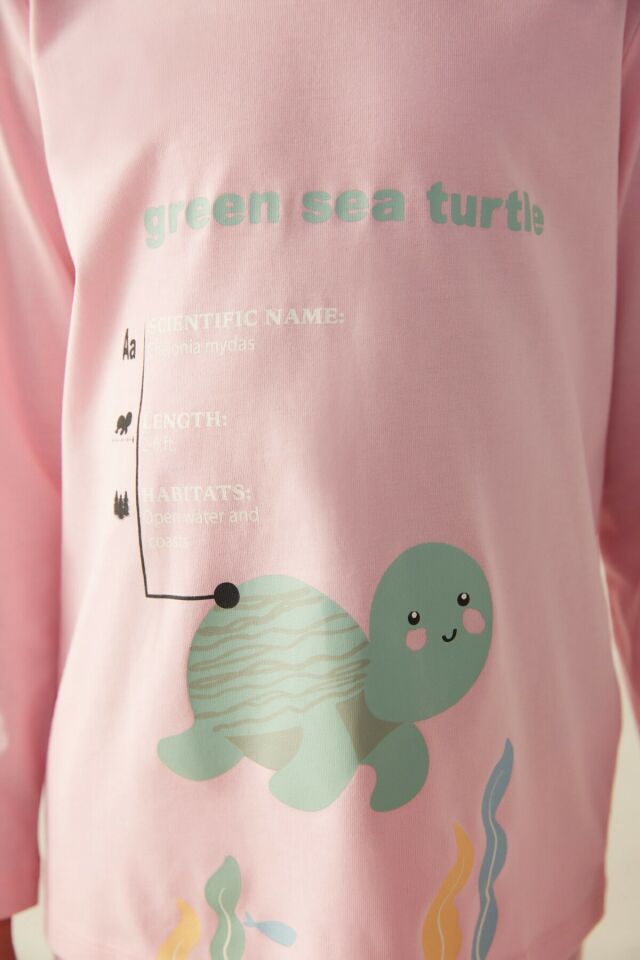 Pink G.sea Turtle Pajamas Set