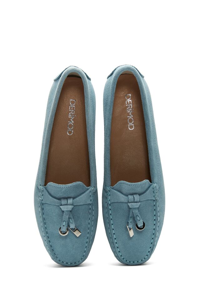 Kadın Deri Süet Loafer