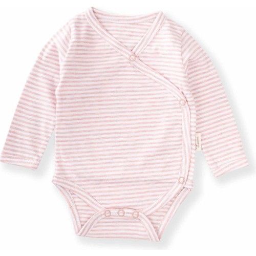 Patterned Double Breasted Zipper 0-18 Months Powder Striped