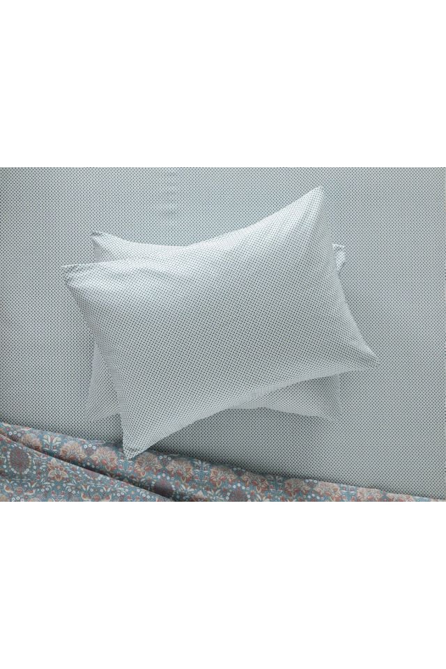 Twin Palms Kolay Ütülenir 2'li Yastık Kılıfı 50x70 Cm Seledon