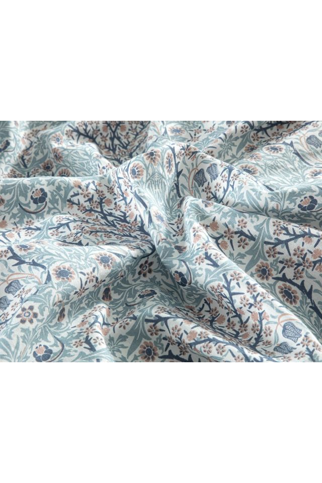 Primrose Easy Iron Double Duvet Cover 200x220 Cm Blue