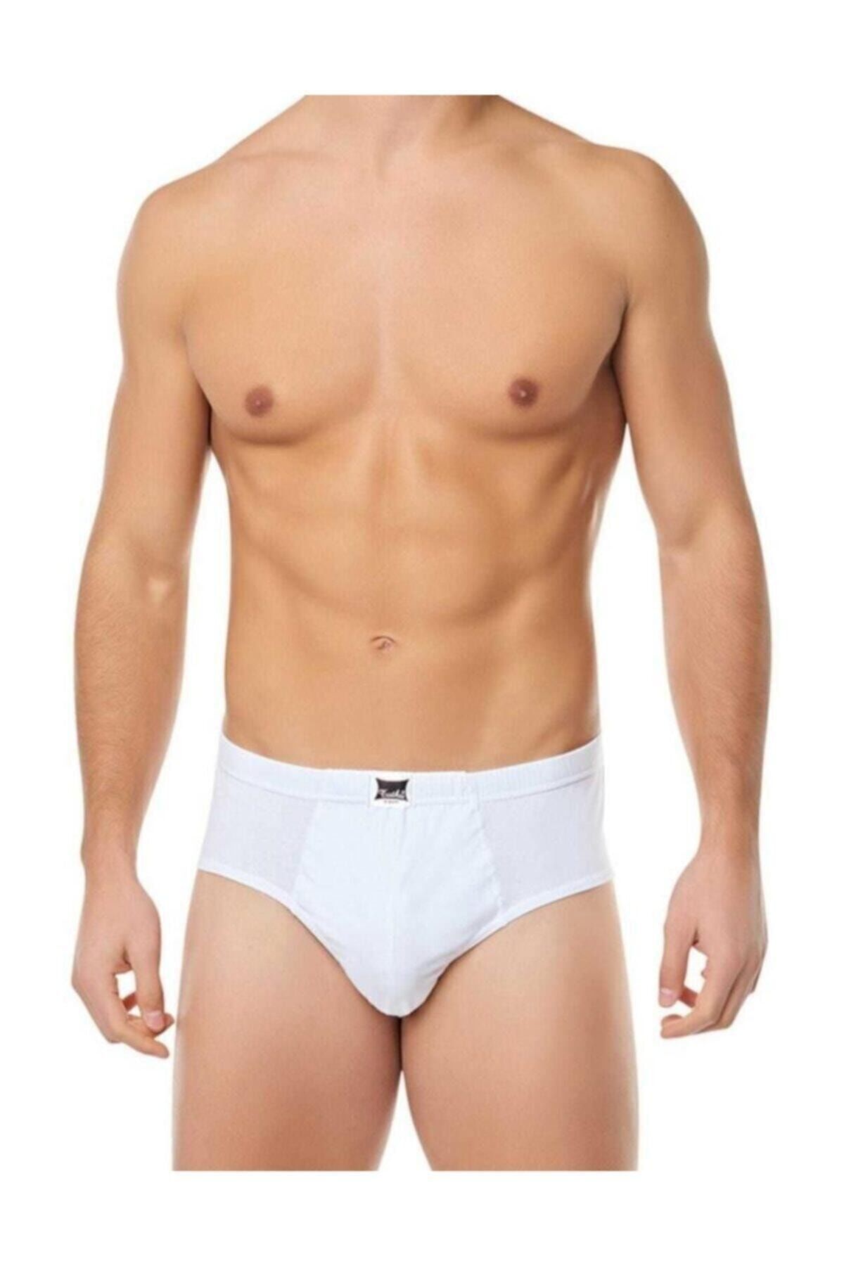 Men's White 6 Pack Cotton Combed Cotton Panties