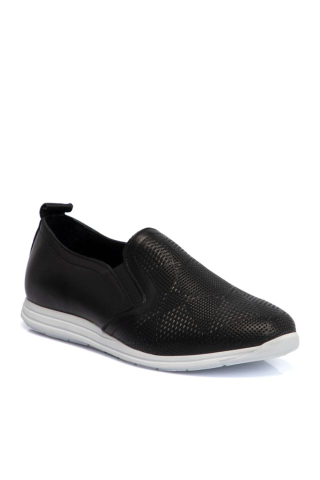 Black Leather Women's Shoes