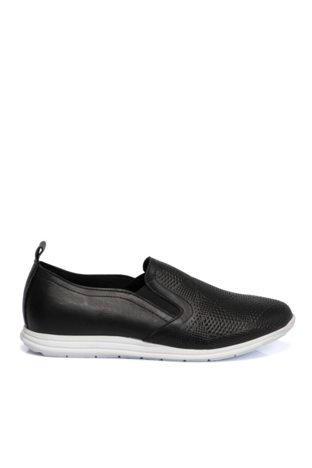 Black Leather Women's Shoes