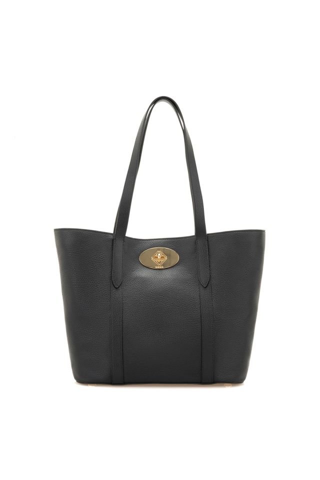 Mary Black Women's Leather Shopping Bag