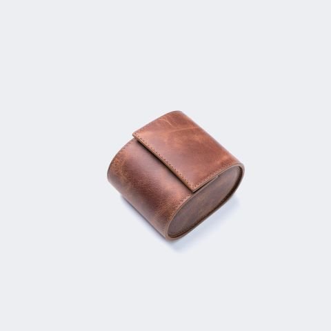 Tekli Deri Saat Kutusu - Watch Roll