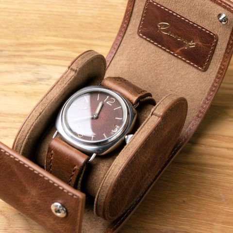 Tekli Deri Saat Kutusu - Watch Roll