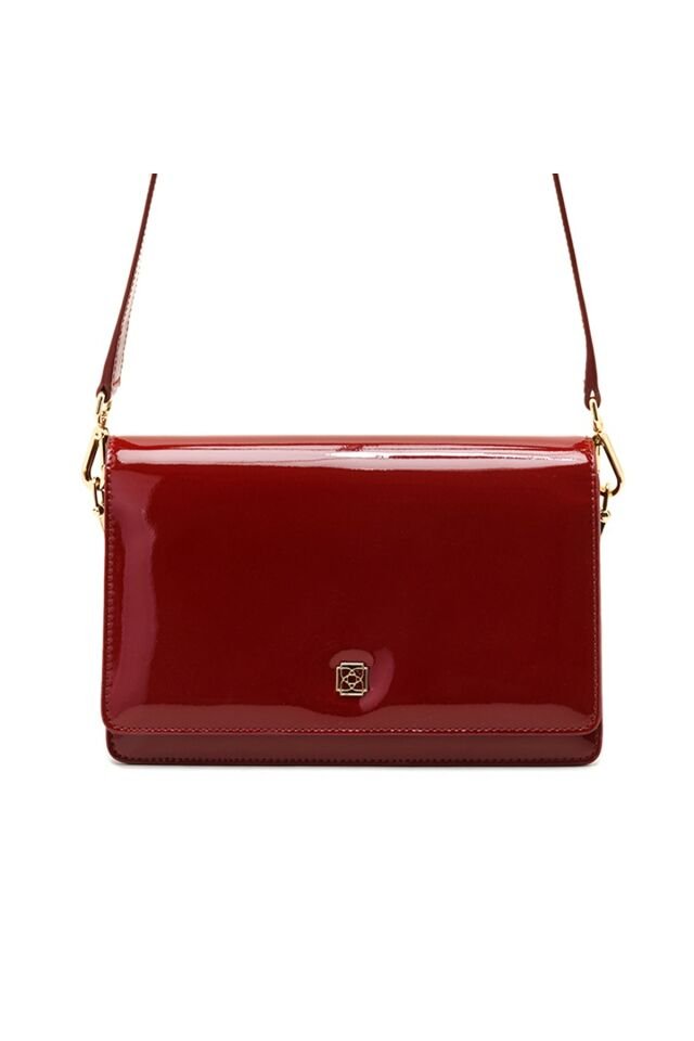 Valeria Red Women's Leather Shoulder Bag