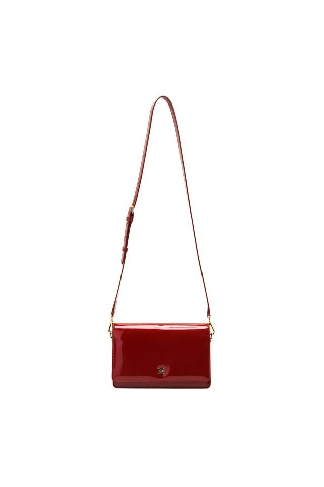 Valeria Red Women's Leather Shoulder Bag