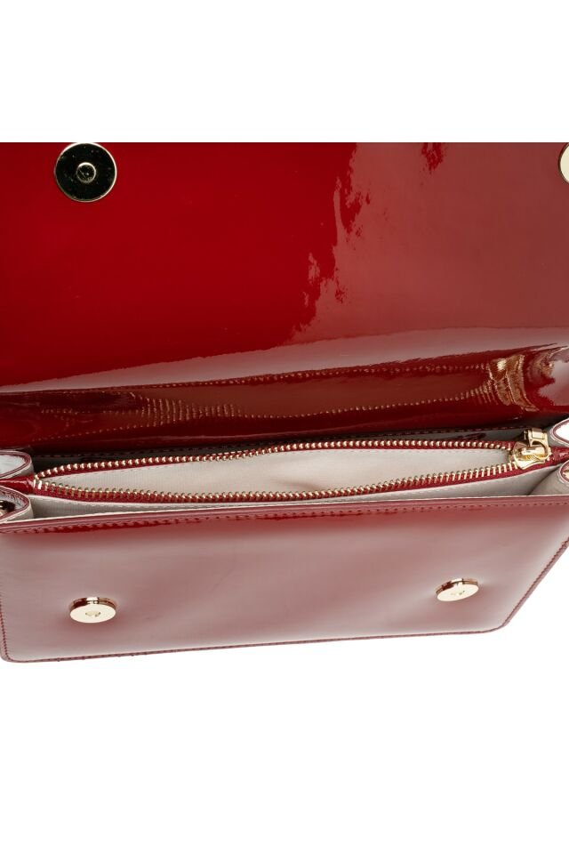 Valeria Red Women's Leather Shoulder Bag