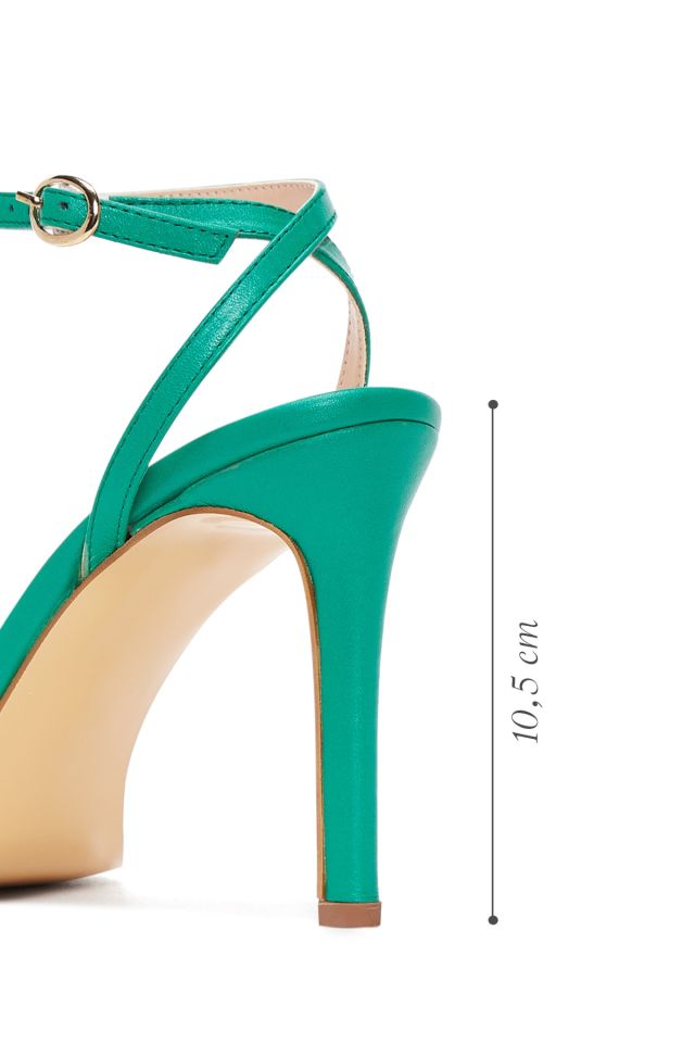 Women's Leather Heel Sandals