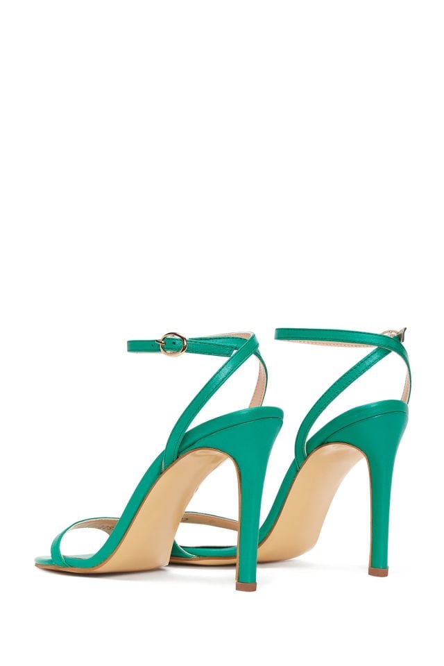 Women's Leather Heel Sandals