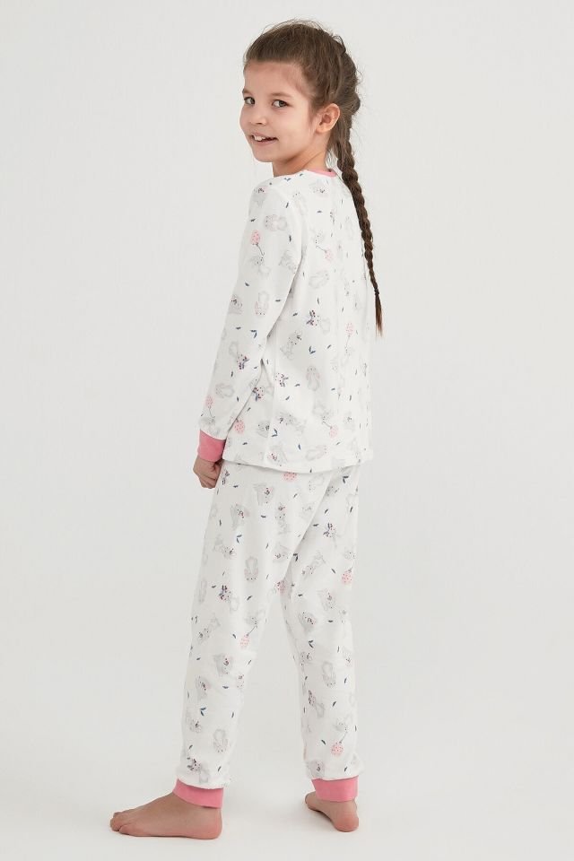 Kız Çocuk Bunny Termal 2li Pijama Takımı