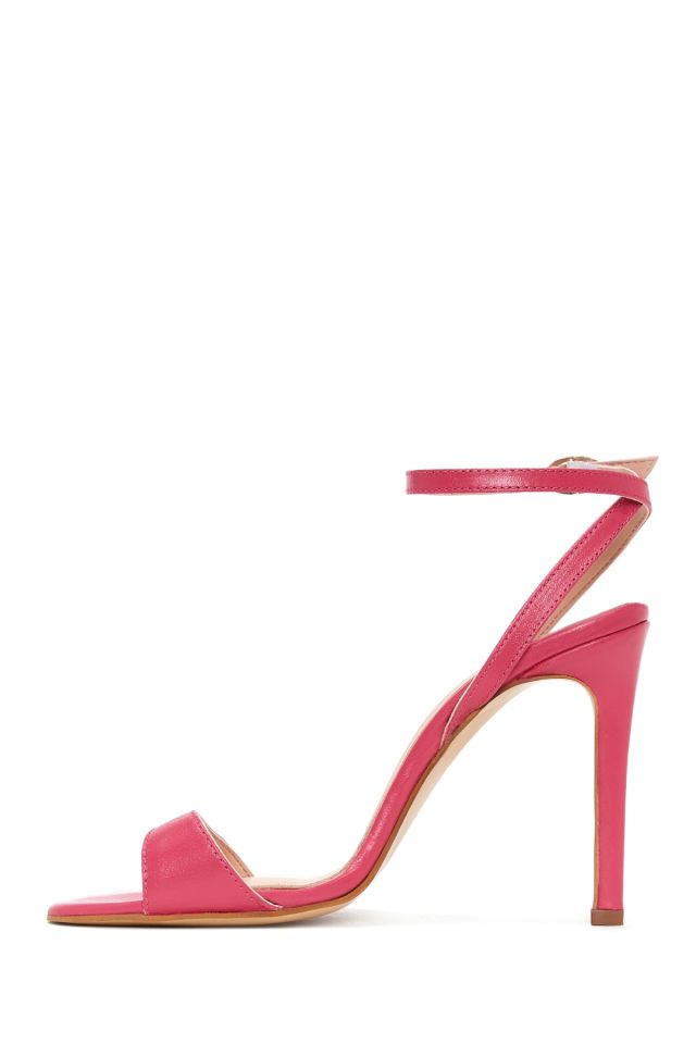 Women's Leather Heel Sandals