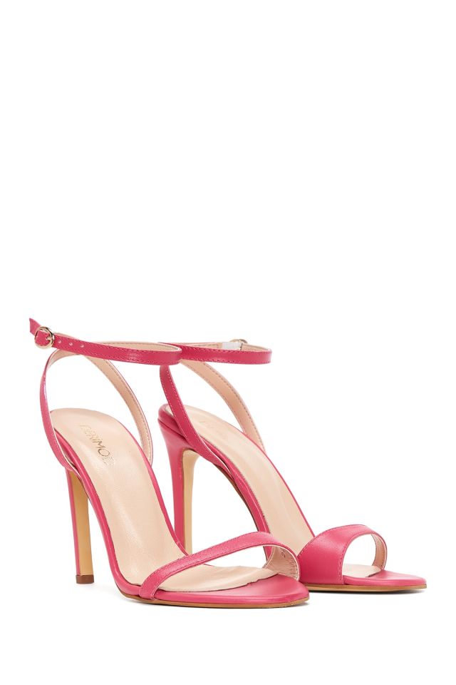 Women's Leather Heel Sandals