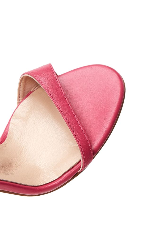 Women's Leather Heel Sandals