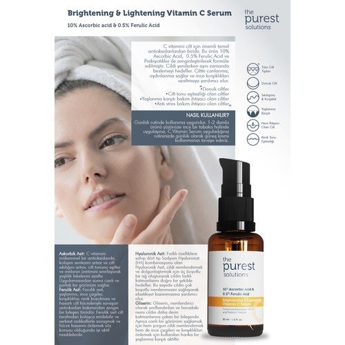 Vita-C Serum & Aydınlatıcı Renk Tonu Eşitleyici C vitamini Serumu