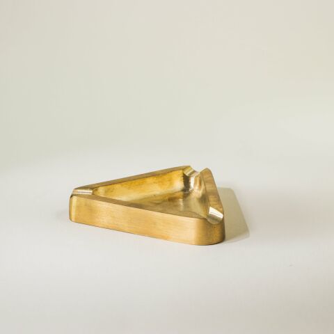 Brass Triangle Ashtray