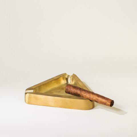 Brass Triangle Ashtray