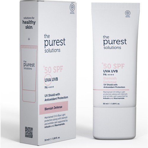 Antioxidant Sunscreen for Blemished Skin, 50+ Spf Uva/Uvb Blemish Defense - Antioxidant Protection