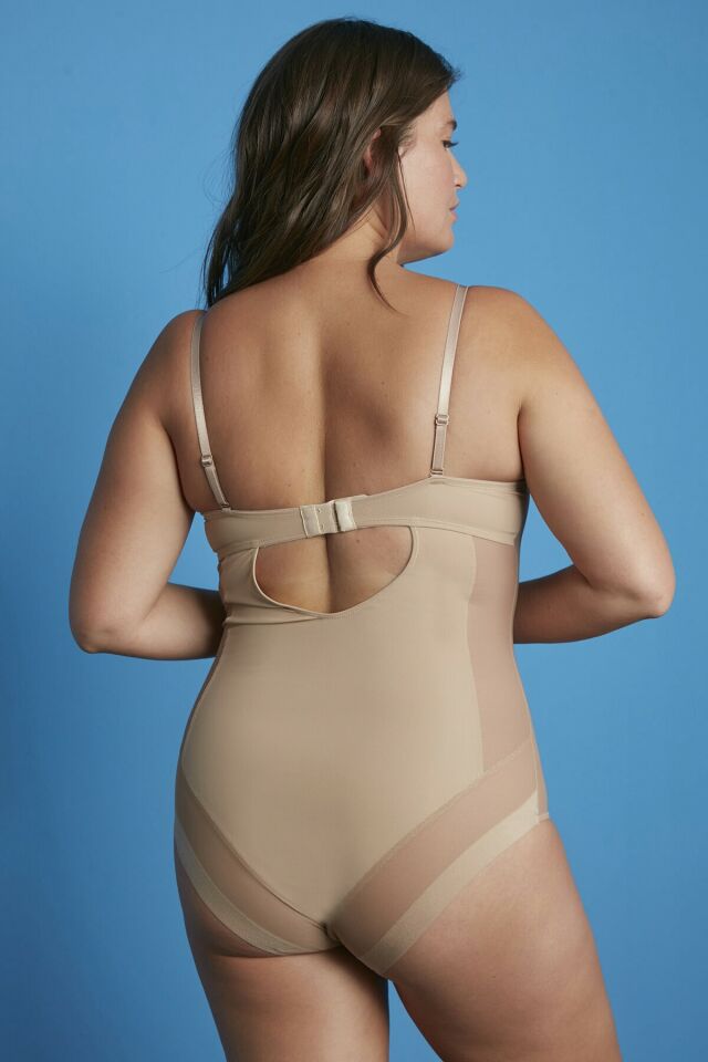 Beige Premium Bodysuit Corset
