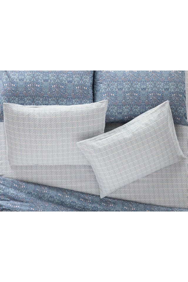 Trellis Easy-Iron 2-Pack Pillowcase 50x70 Cm Blue – Cinnamon