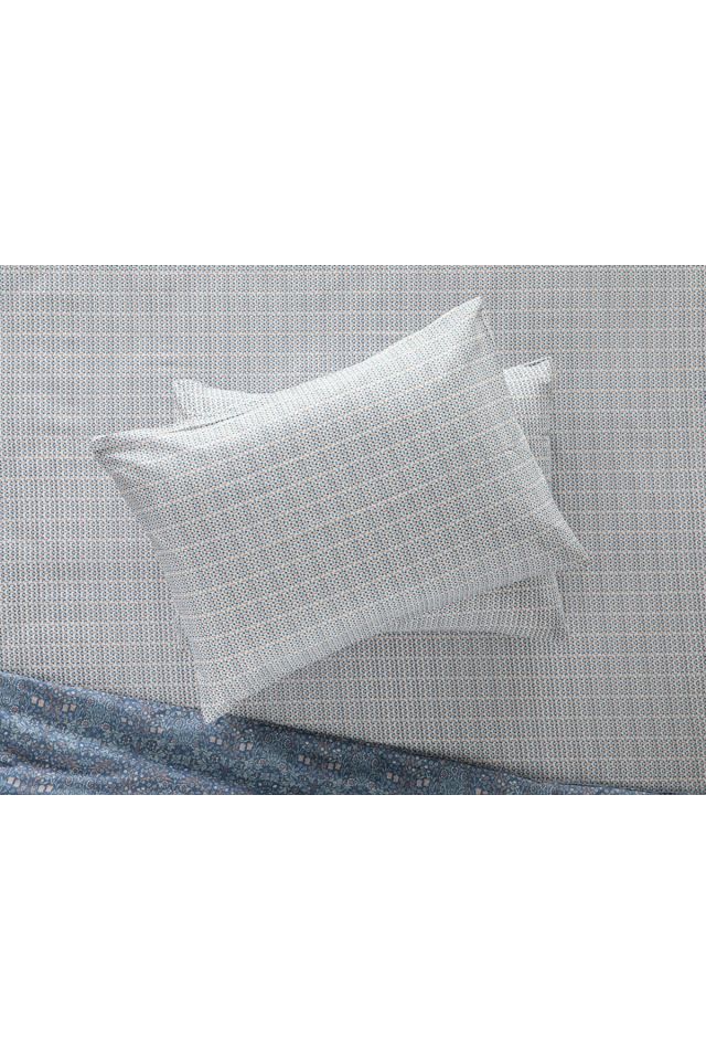 Trellis Easy-Iron 2-Pack Pillowcase 50x70 Cm Blue – Cinnamon
