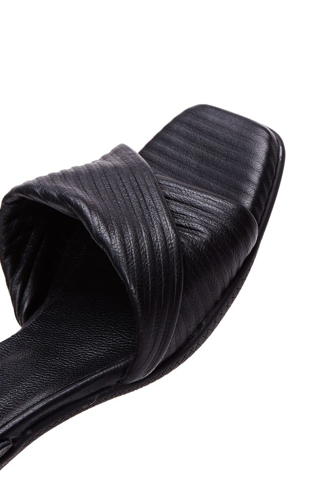 Women's Leather Printed Heeled Sandals