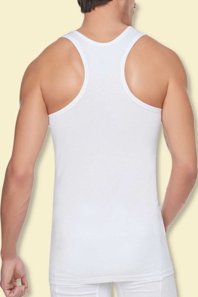 Men's White 6 Pack Cotton Rib Athlete Athlete