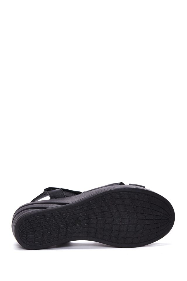Women's Leather Wedge Heel Comfort Sandals