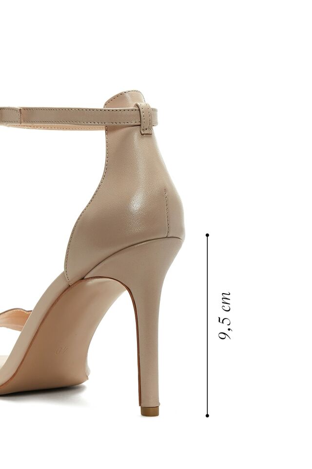 Women's Leather Heel Sandals