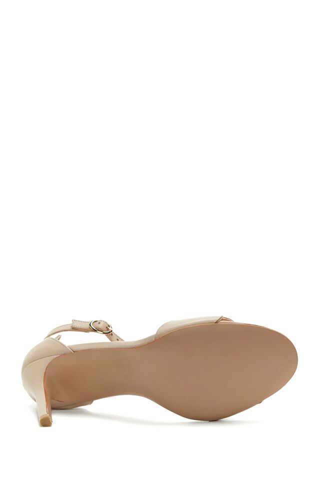 Women's Leather Heel Sandals