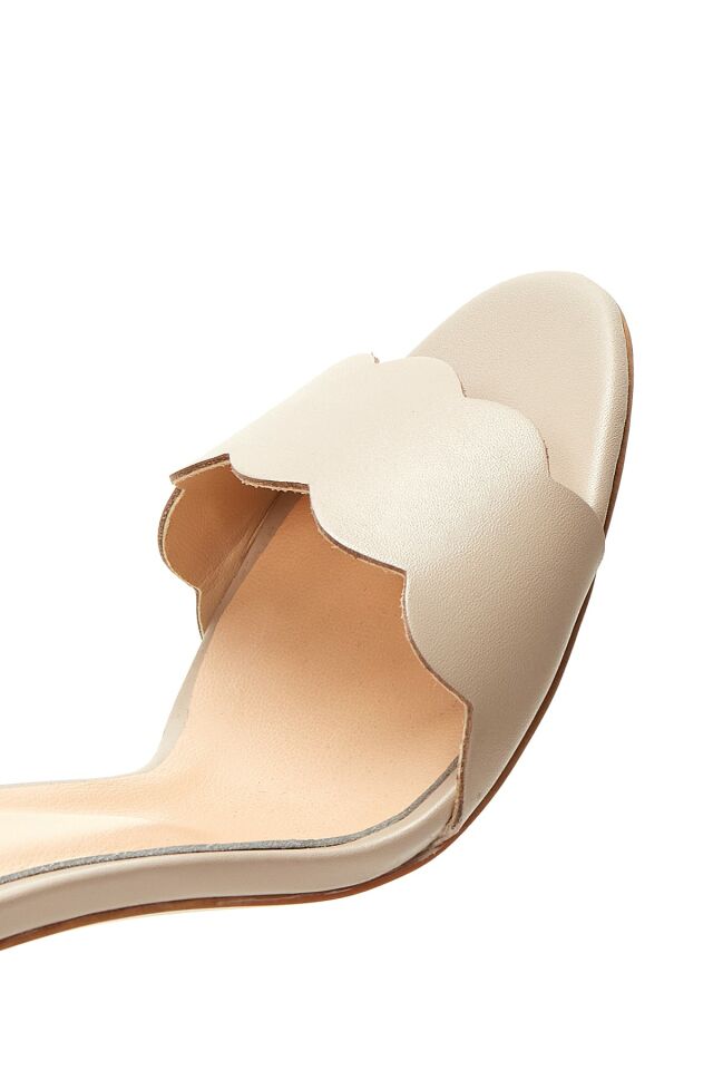 Women's Leather Heel Sandals
