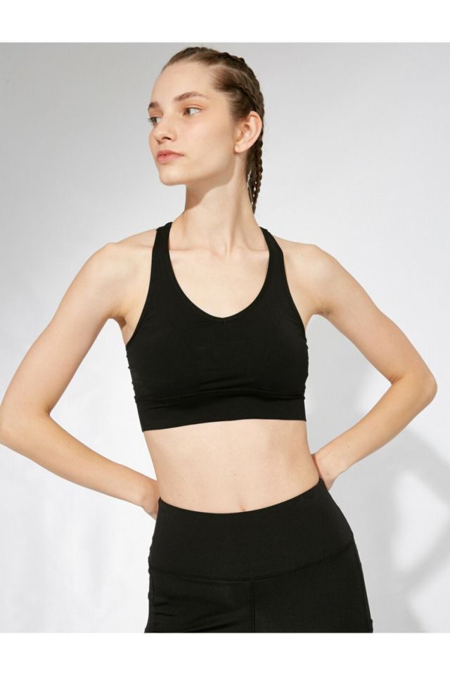 Kadın Siyah Spor Sütyeni