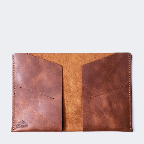 Leather Passport Cover - Teos