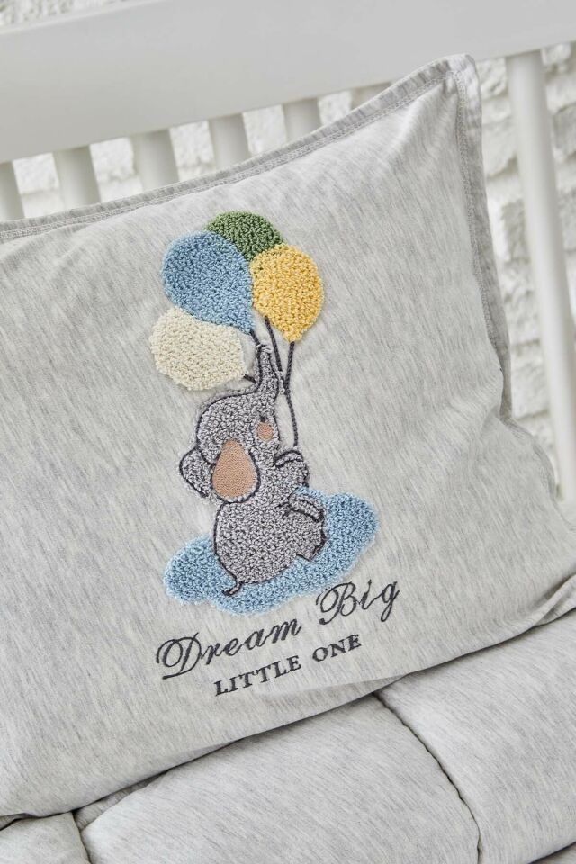 Softy Dream Big Light Gray Baby Cotton Comfort Set