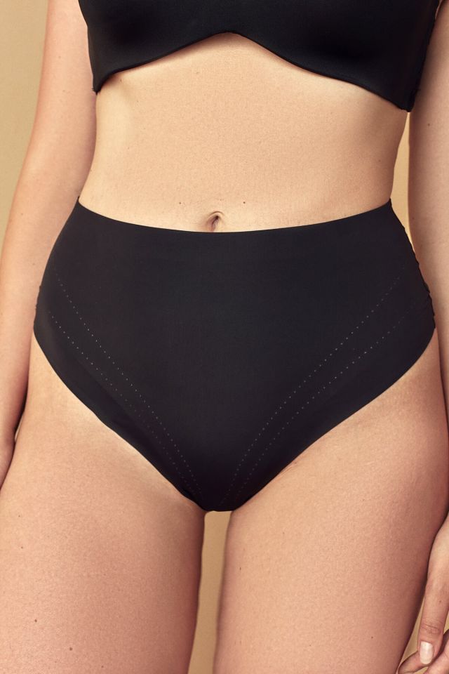 Siyah Light Yüksek Bel Tanga Korse