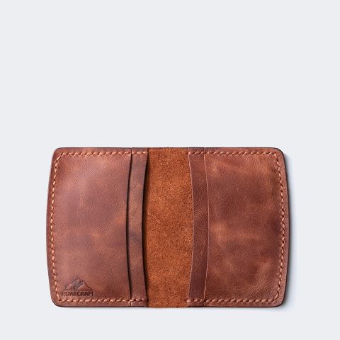 Folding Leather Card Holder - Etenna