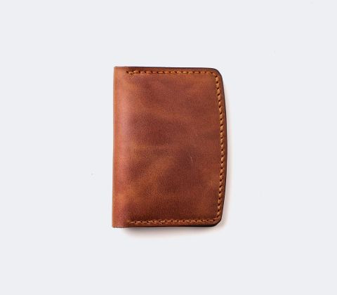 Folding Leather Card Holder - Etenna