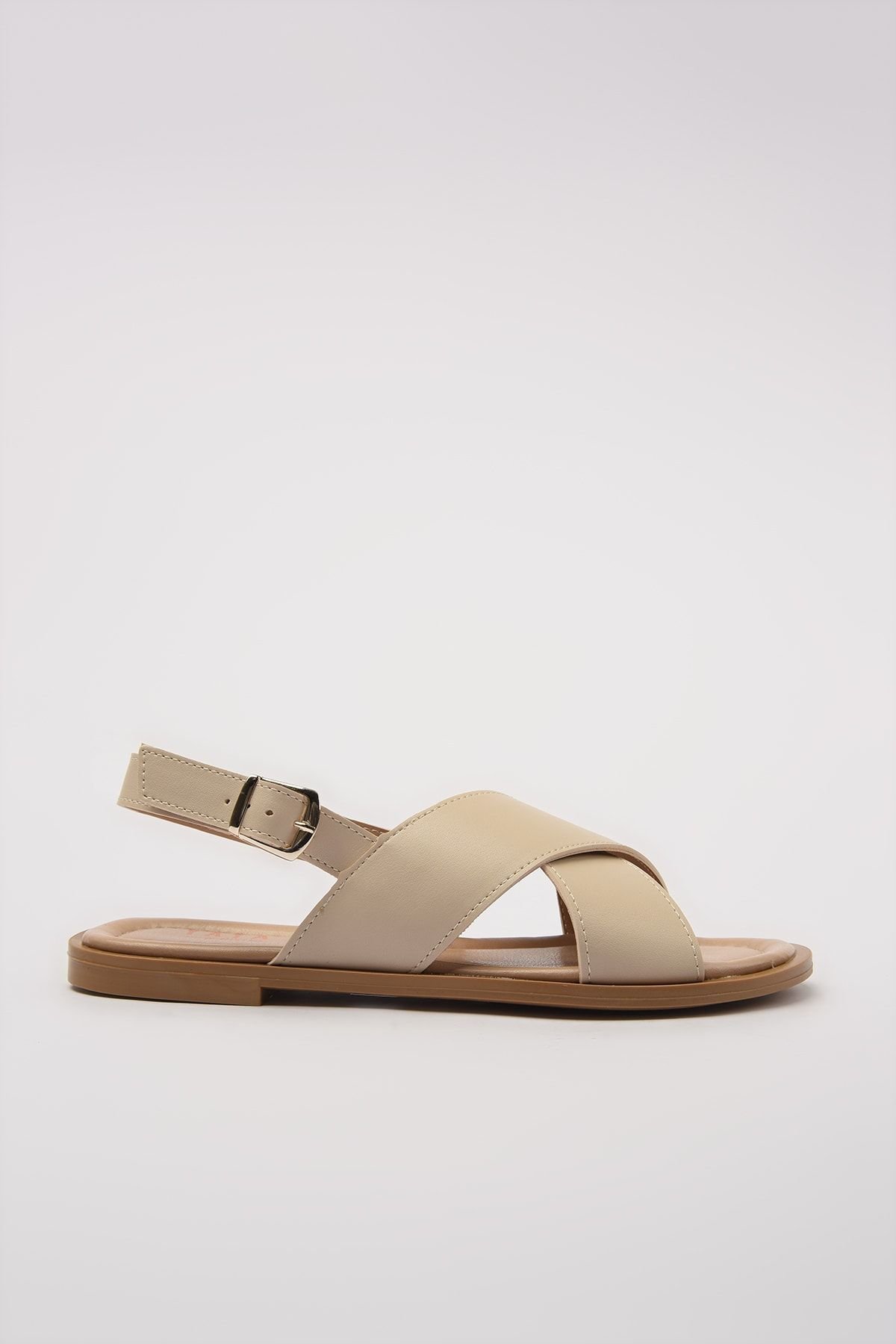 Genuine Leather Bone Women Sandals