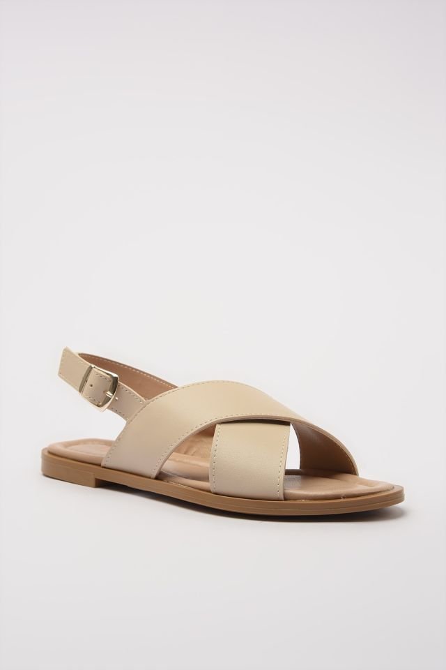 Genuine Leather Bone Women Sandals