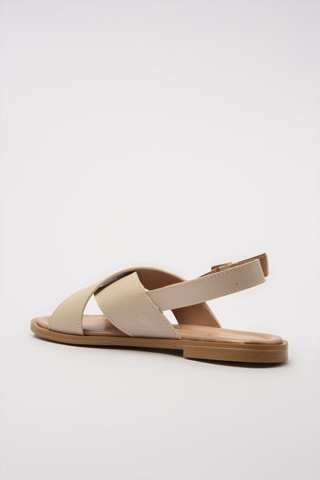 Genuine Leather Bone Women Sandals