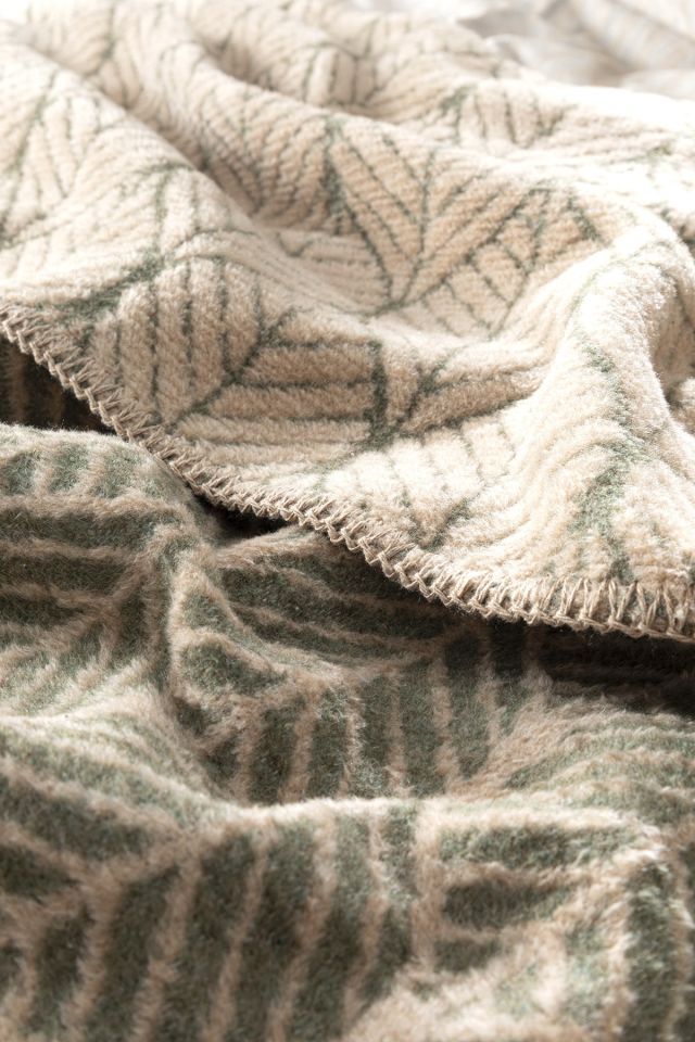 Leafnet Cotton Single Blanket 150x200 cm Green