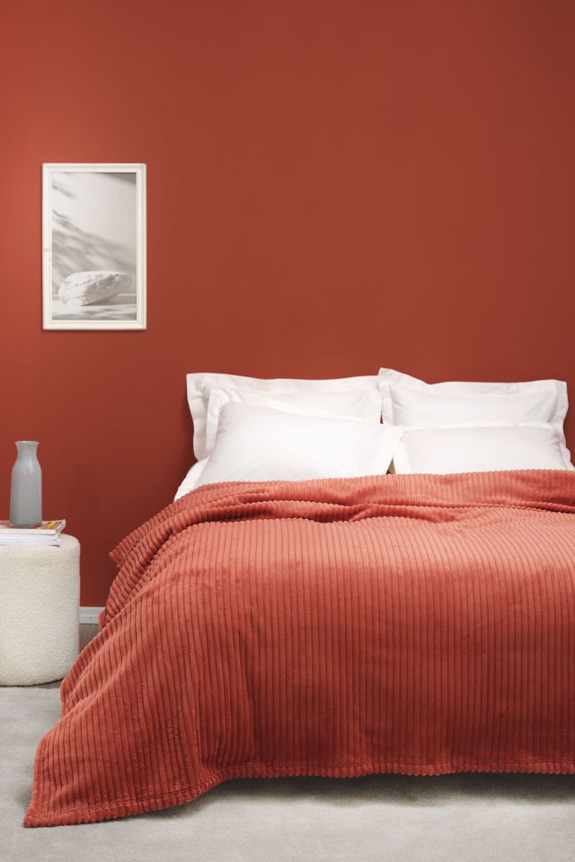 Joena Terracotta Double Blanket