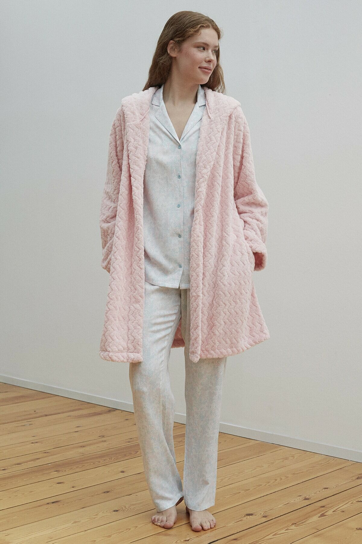 Pinkish Softy Dressing Gown