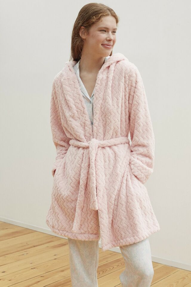 Pinkish Softy Dressing Gown
