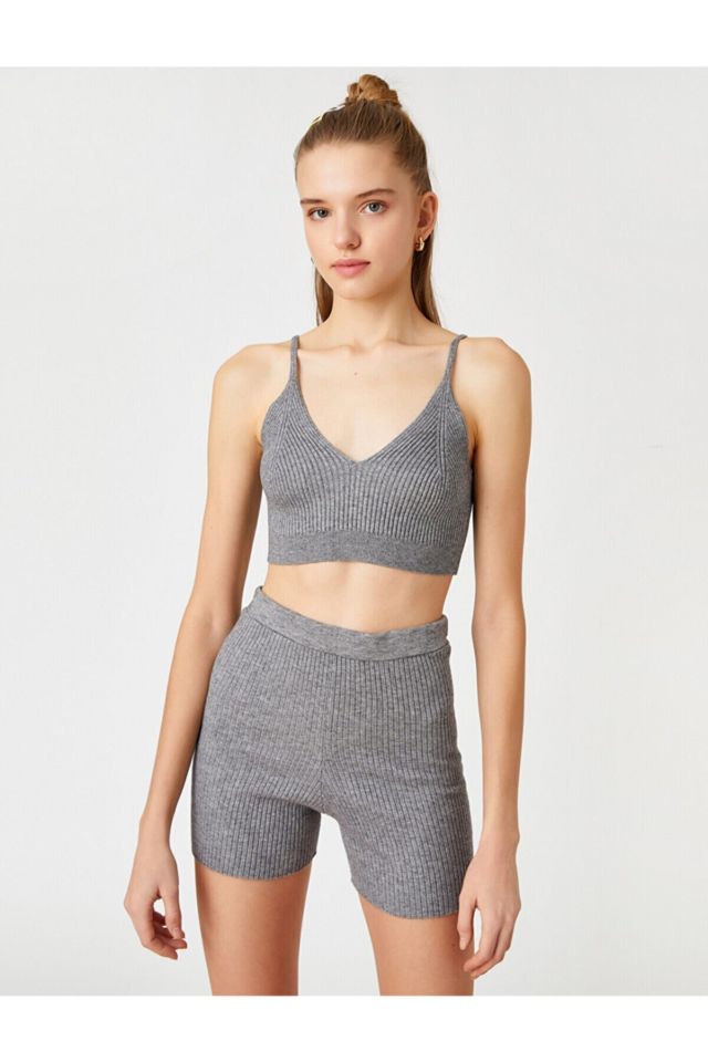 V Neck Sports Bra