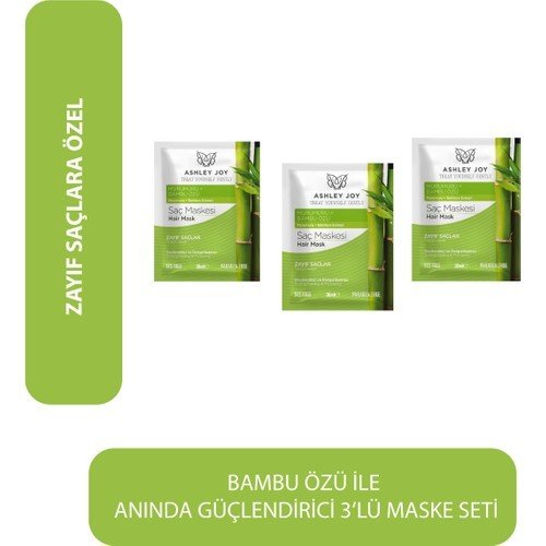 Saç Maskesi Güçlendirici & Dolgunlaştırıcı 30 ml Set